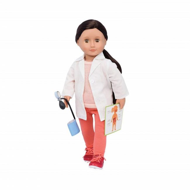 Our Generation Specialty Doll Family Doctor Nicola 18 inch BLACK HAIR