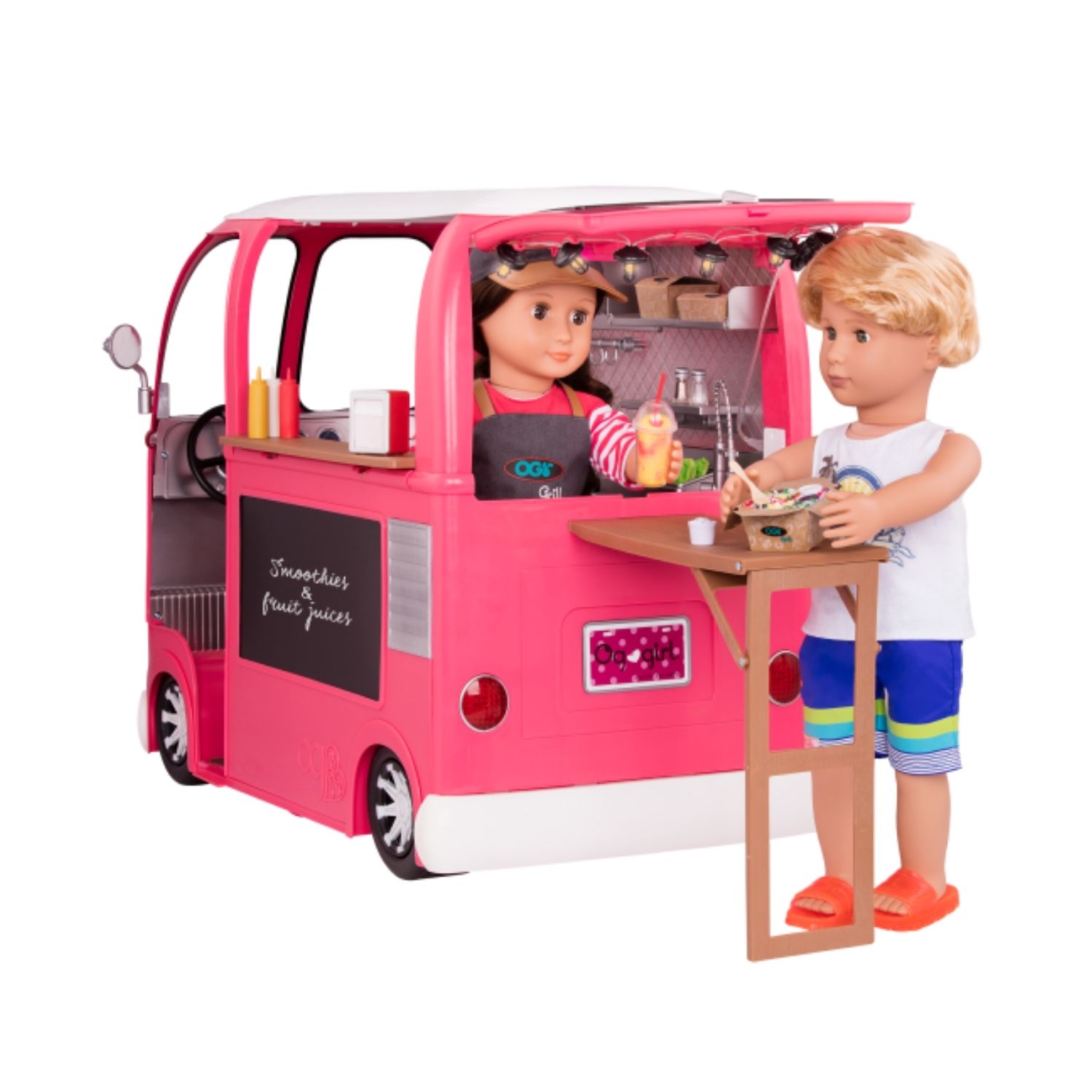 Our Generation Grill to Go Food Truck - Pink (2) Our Generation Grill to Go Food Truck - Pink