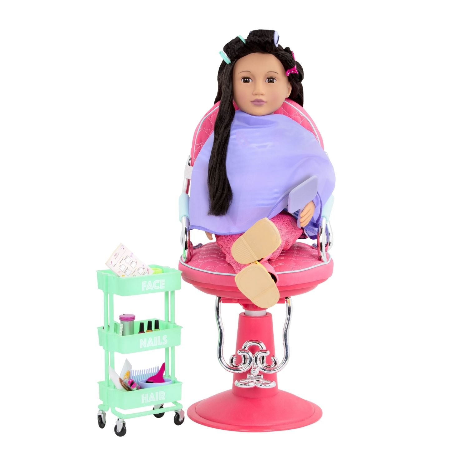 Our Generation Deluxe Berry Nice Salon Playset Purple (1) Our Generation Deluxe Berry Nice Salon Playset Purple