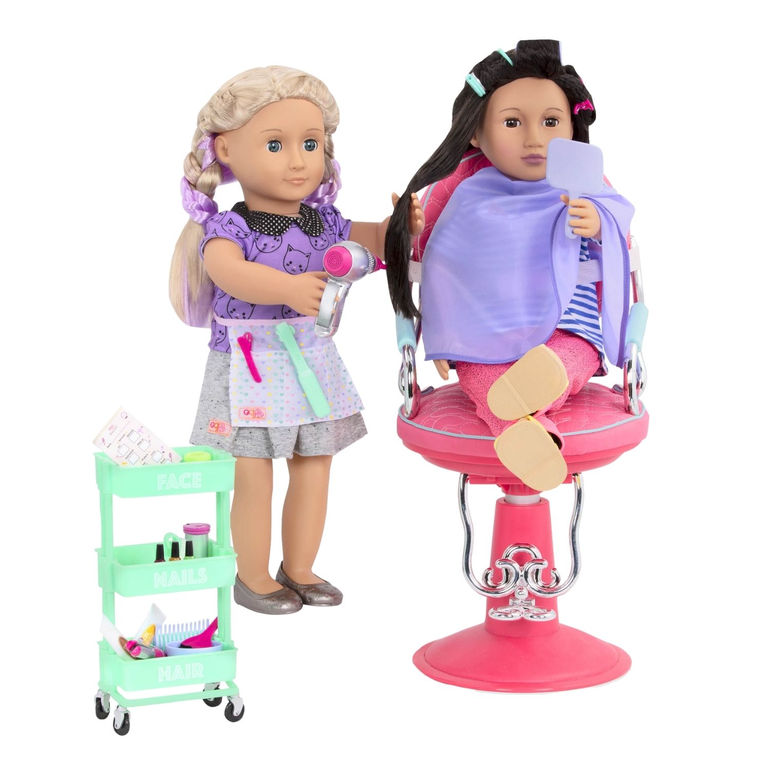 Our Generation Deluxe Berry Nice Salon Playset Purple (2) Our Generation Deluxe Berry Nice Salon Playset Purple