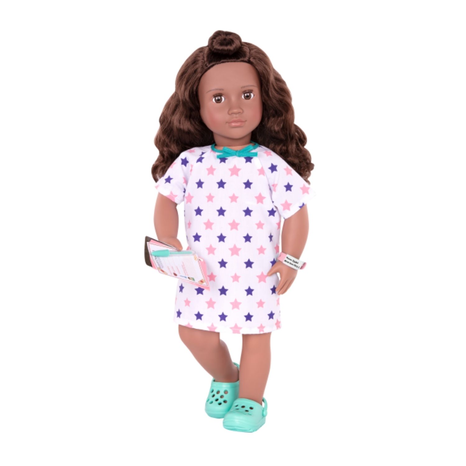 Our Generation Deluxe 18inch With BBook Keisha Brown Hair (2) Our Generation Deluxe 18inch With B/Book Keisha Brown Hair