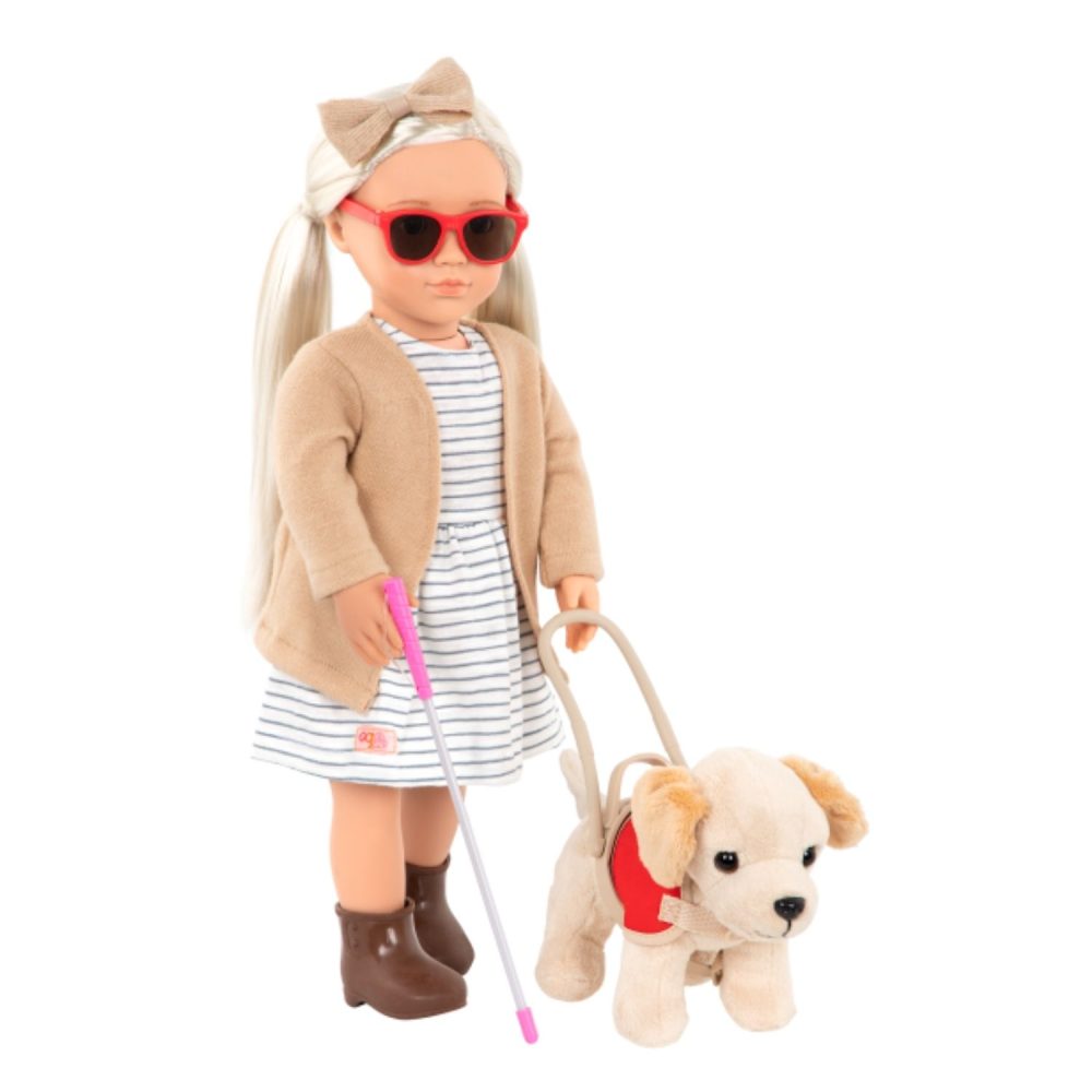 Our Generation Doll Marlow with Blonde Hair 18inch with Guide Dog
