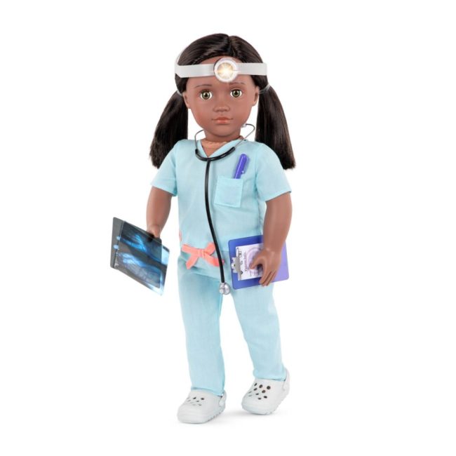 Our Generation Pro Doll Surgeon Cierra 18inch Black Hair