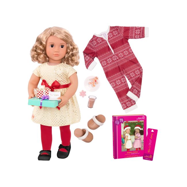 Our Generation Doll Deluxe Doll Noelle with Book 18inch Blonde