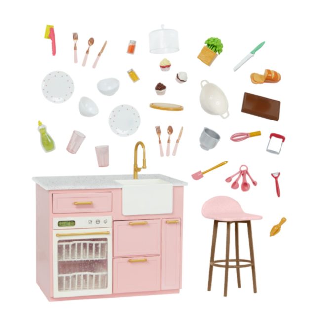 Our Generation Electronic Kitchen Island Set - OG Cooking Island