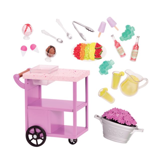 Our Generation Summer treats serving cart set - Patio Treats Trolley