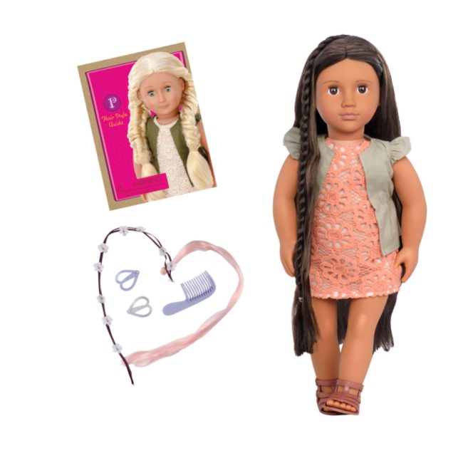 Our Generation Hairplay Doll Flora 18inch Brown Hair